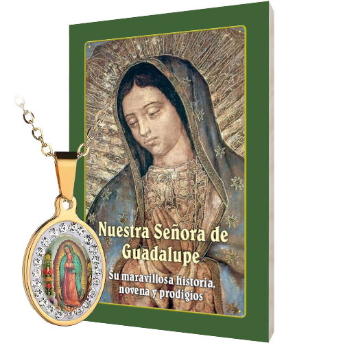 Libro Novena de Nuestra Se&ntilde;ora de Guadalupe y medalla &mdash; Tienda de F&aacute;tima Per&uacute;
